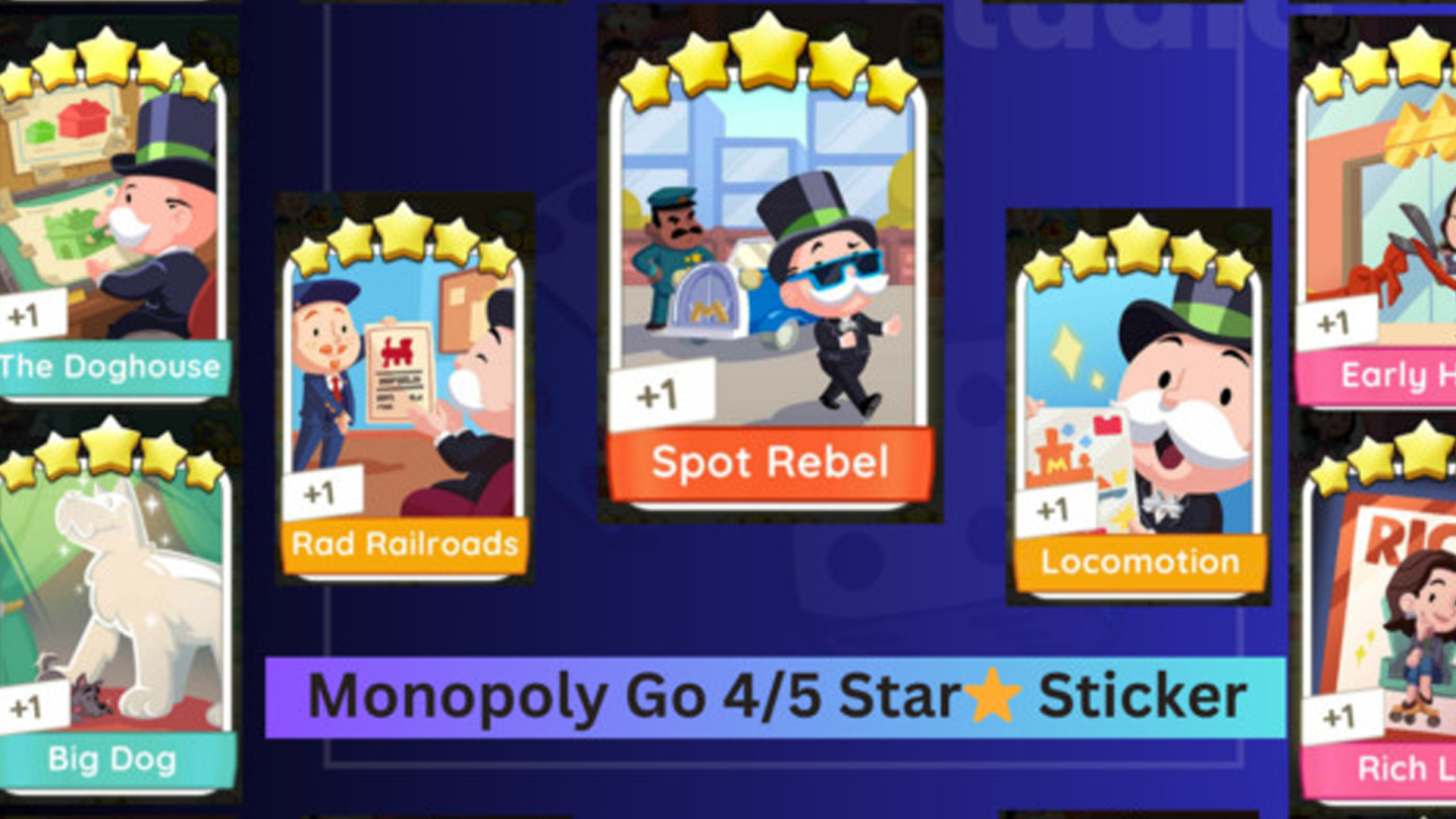 Pegatinas y cartas Monopoly GO!, cómo conseguirlas gratis