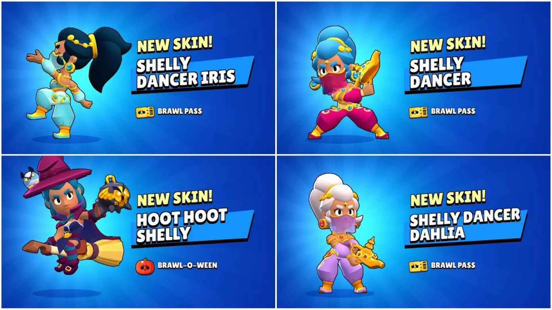 Todas las Skins de Shelly en Brawl Stars