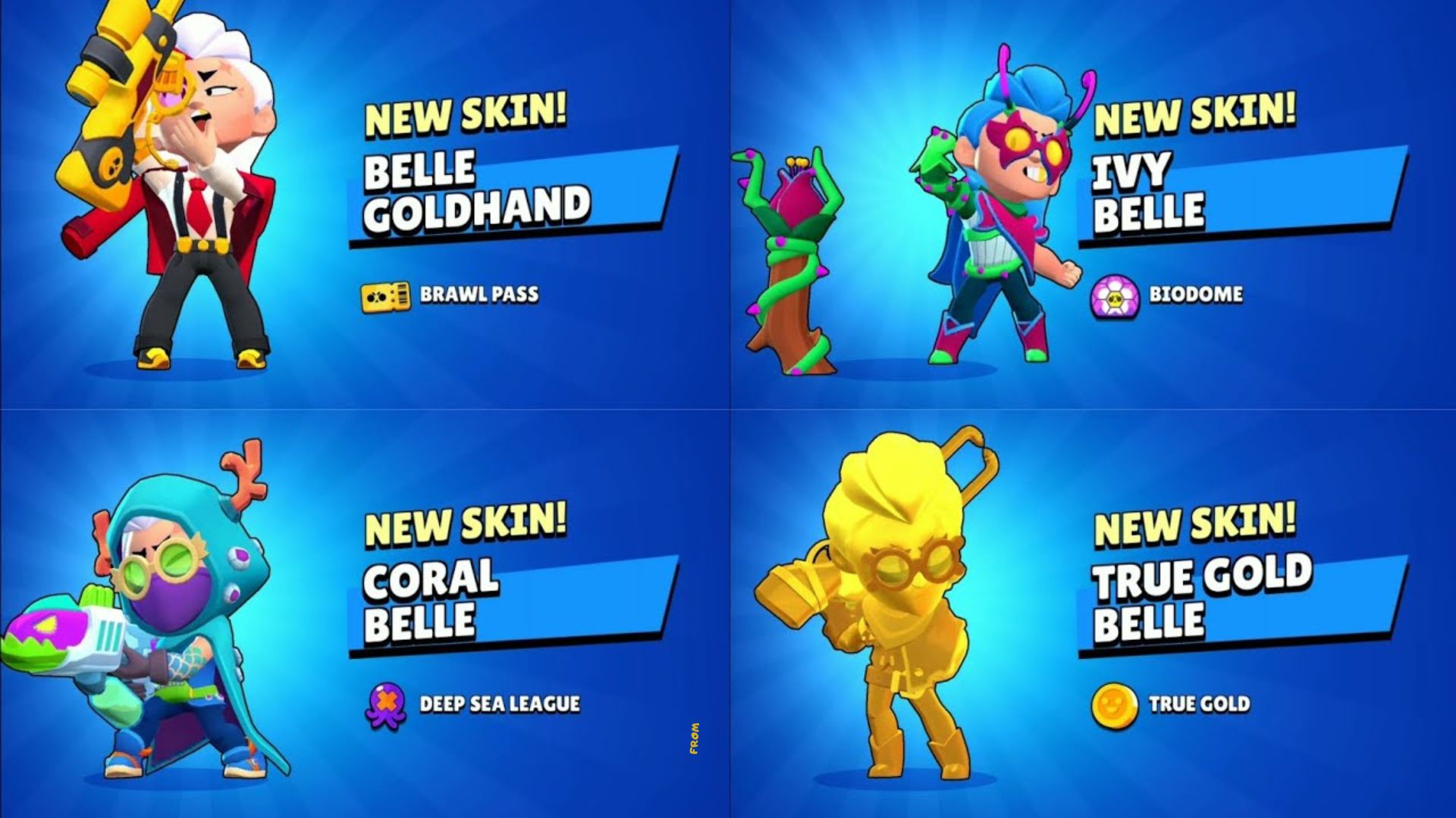 Todas las skins de Belle en Brawl Stars