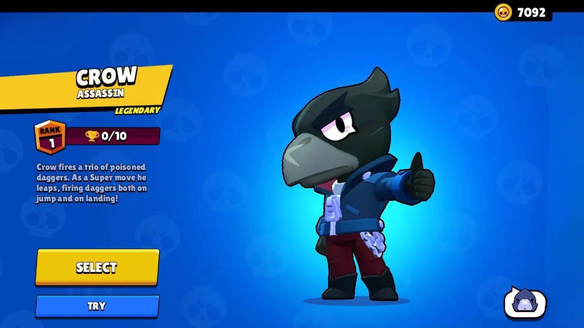 Wie alt ist Crow von Brawl Stars?