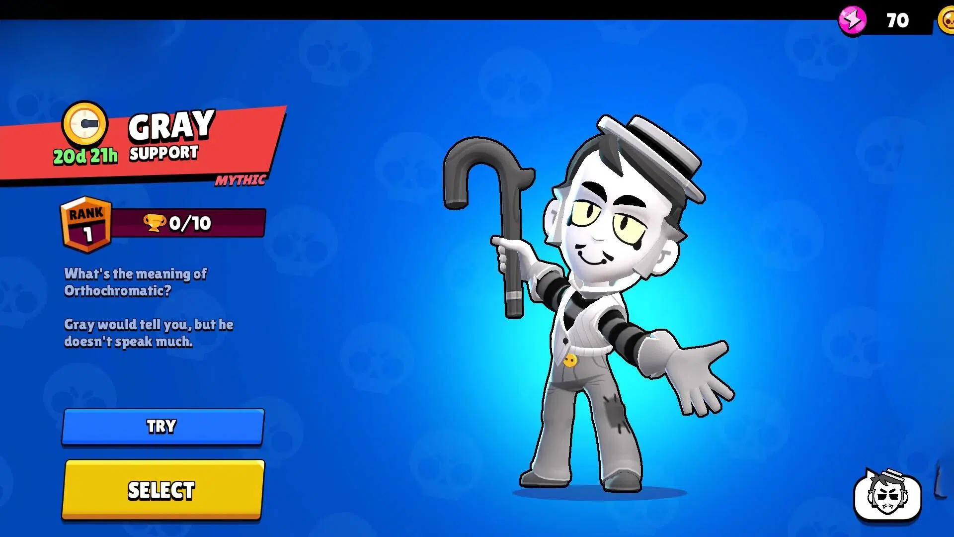 Cuántos años tiene Gray de Brawl Stars