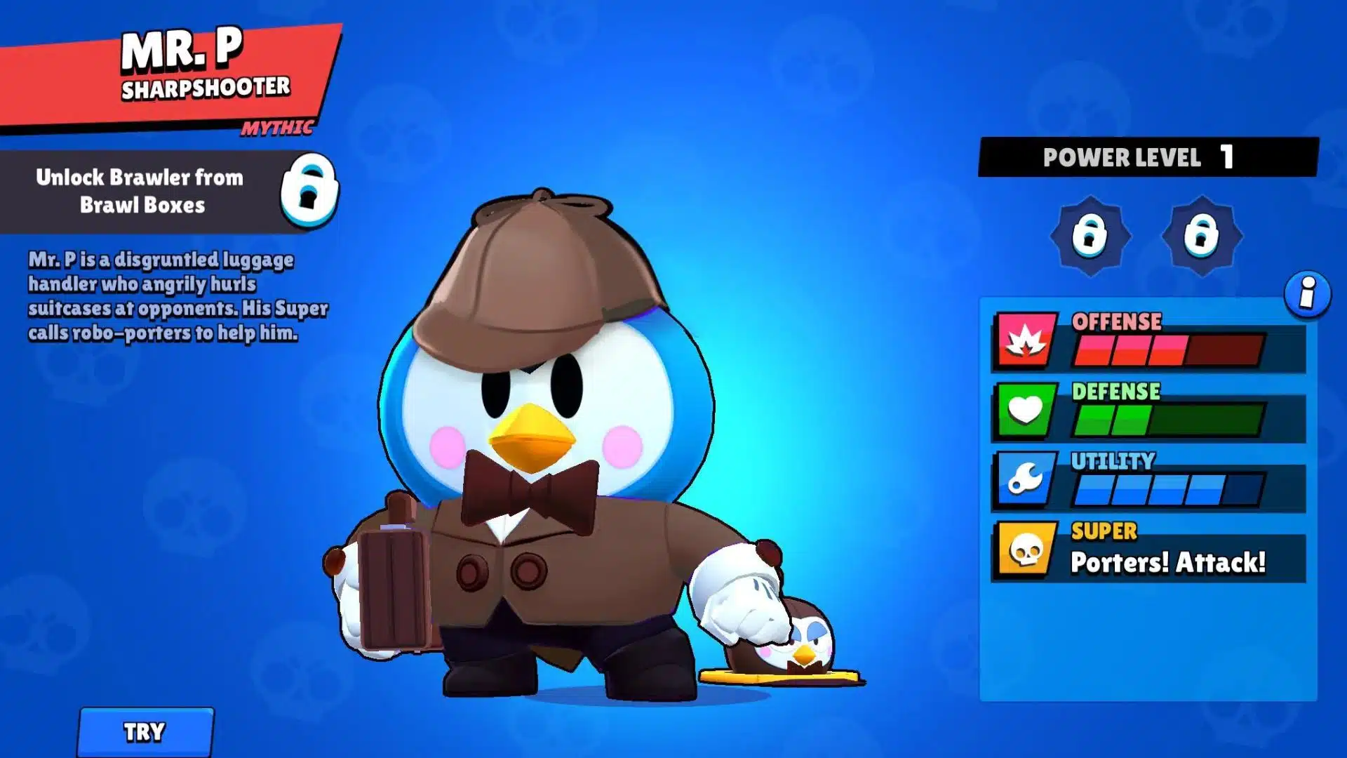 Images of Mr.P from Brawl Stars
