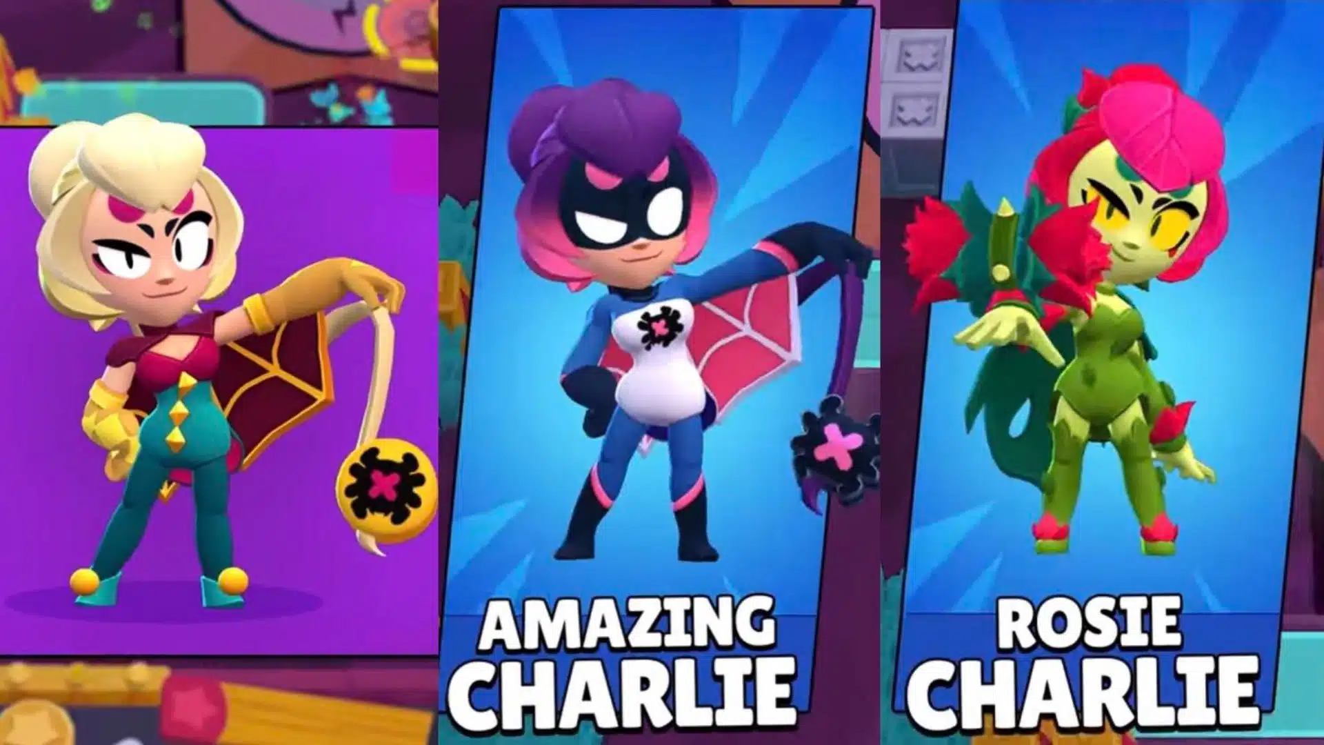 All Charlie Skins in Brawl Stars