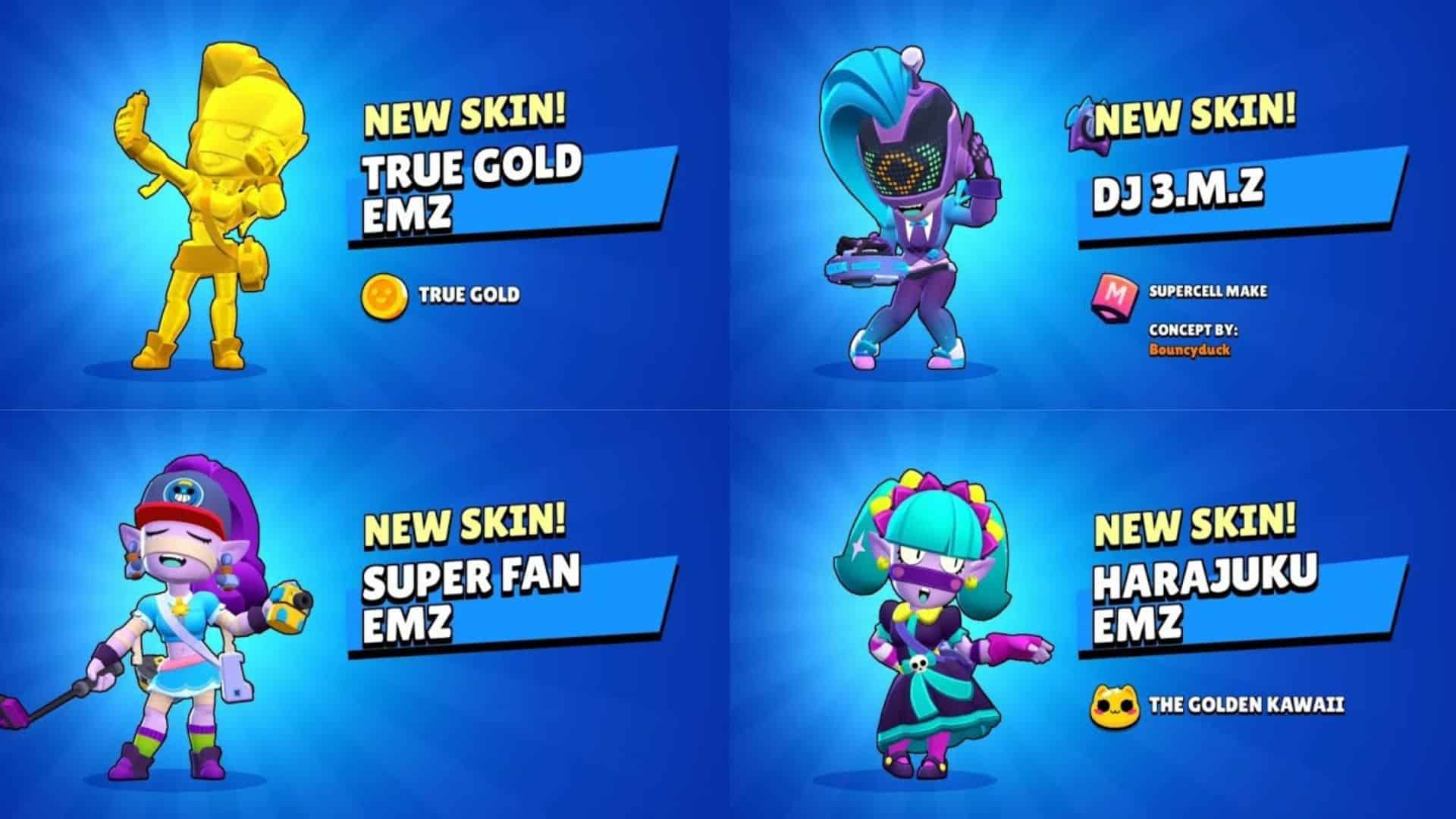 All Emz Skins in Brawl Stars