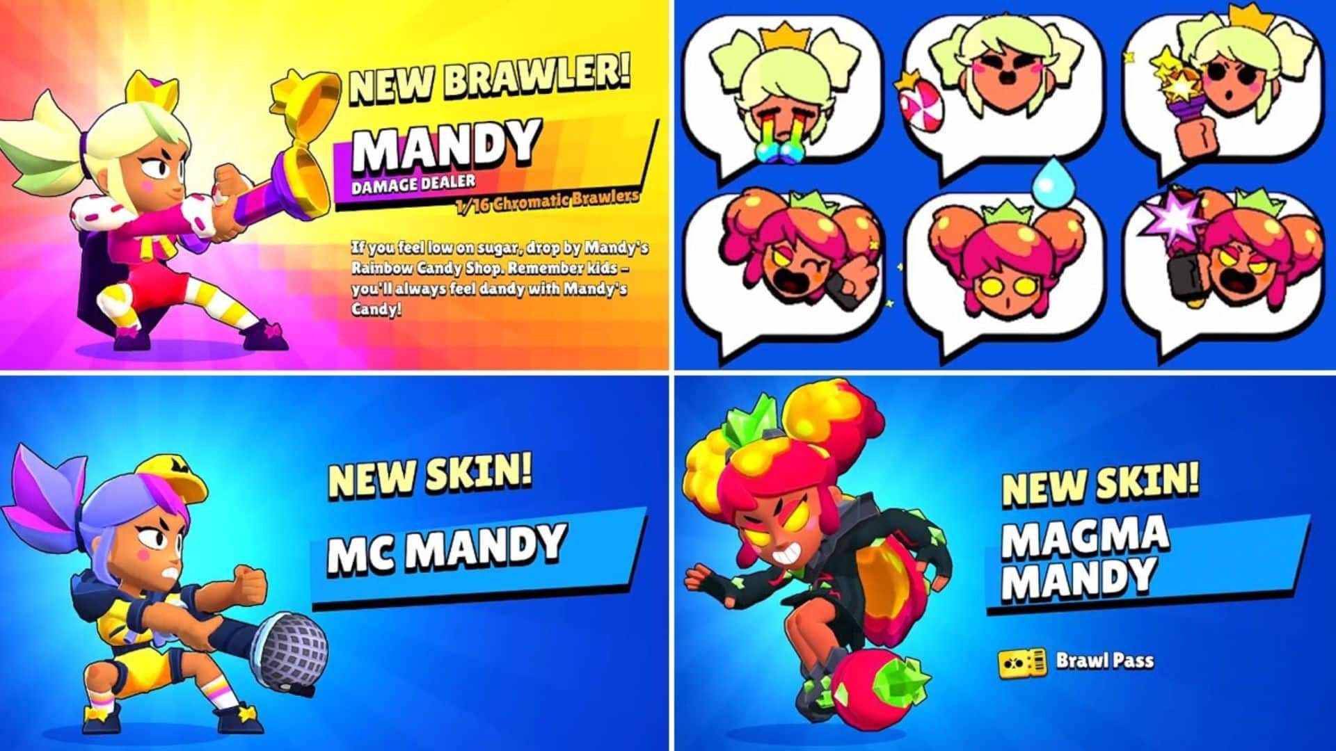 All Mandy Skins in Brawl Stars