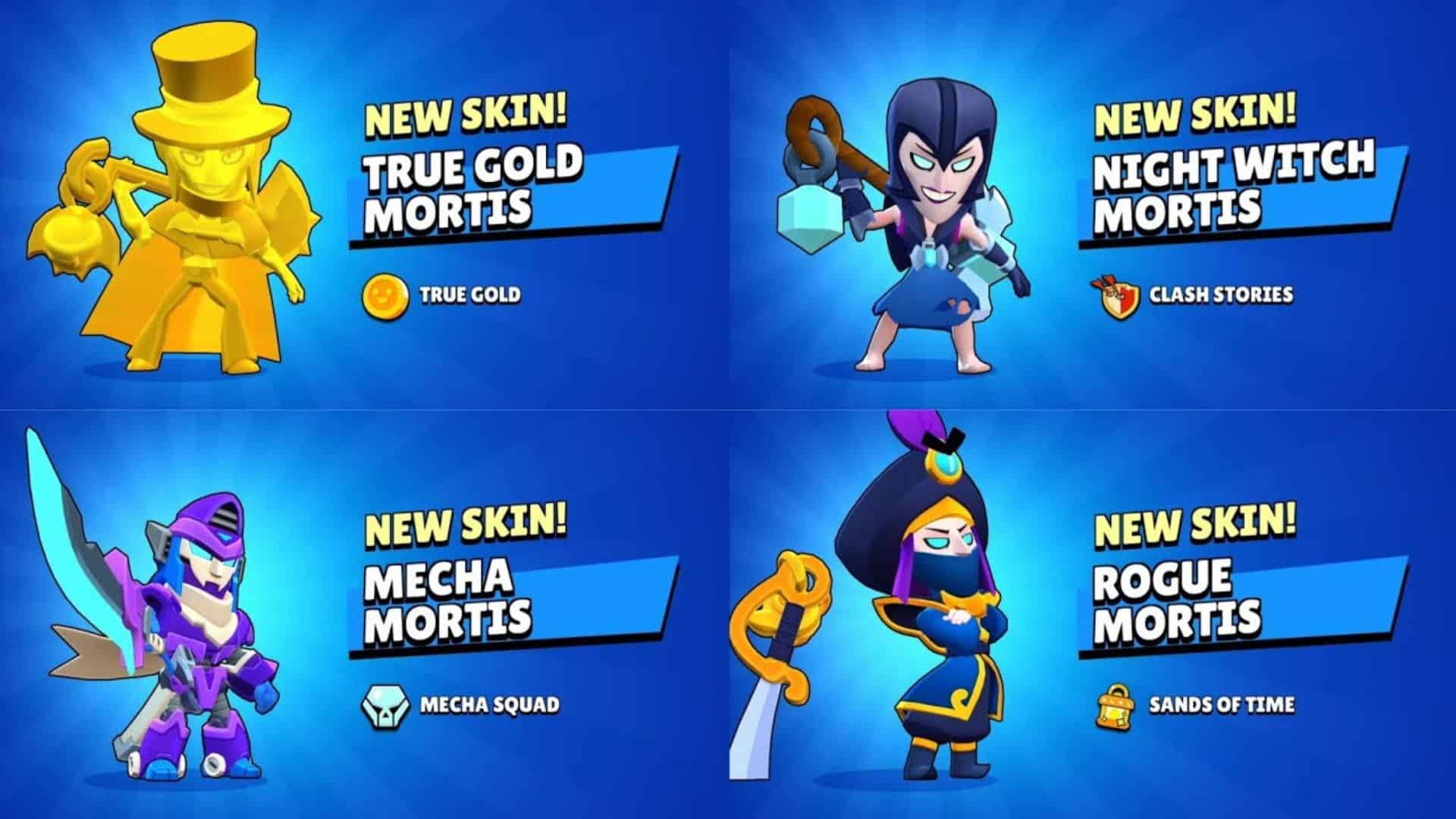 All Mortis Skins in Brawl Stars