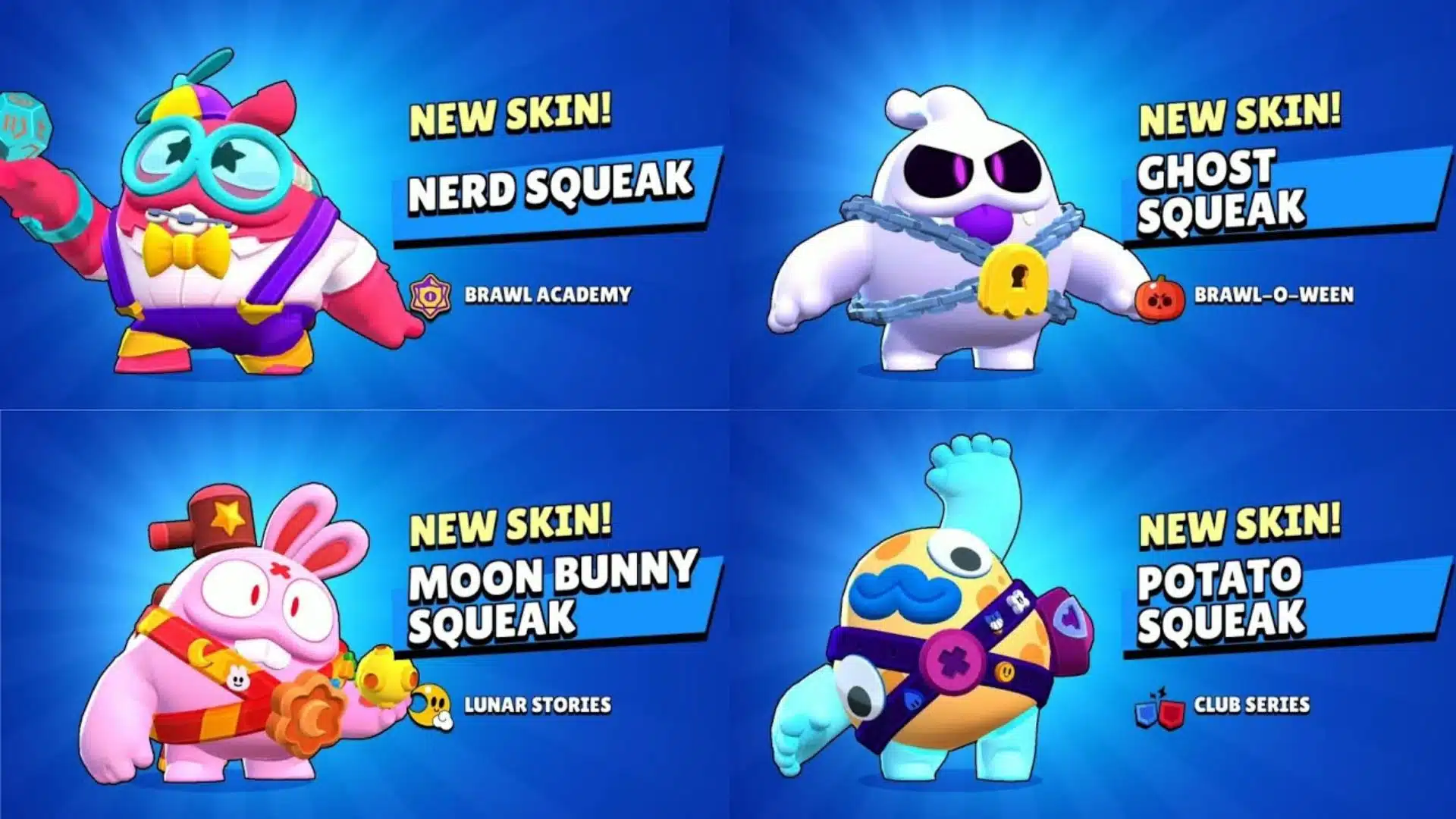 Todas las Skins de Squeak en Brawl Stars