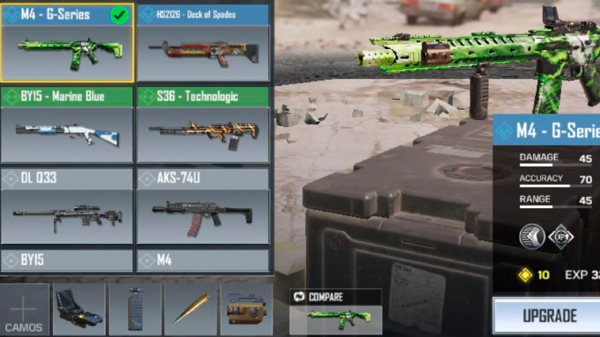 Cómo configurar las armas en Call of Duty: Mobile